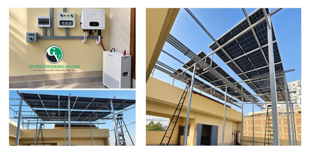 12kW hybrid solar system installed at a residential home