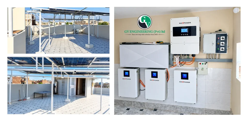10kW hybrid solar system installed at Huzaifa Biryani